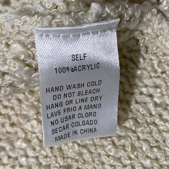 Easel Open Front Cardigan Pool Cover Up S/M Neutrals Beachy Coastal Cali Style - Picture 5 of 5